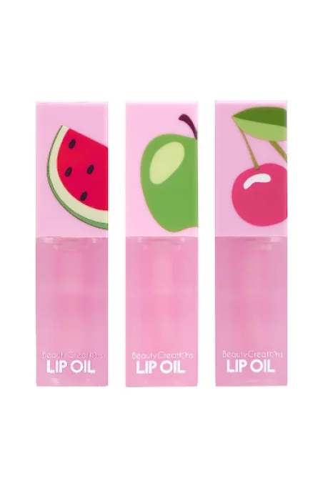 Lot de 3 huiles à lévres fruitées(gloss)